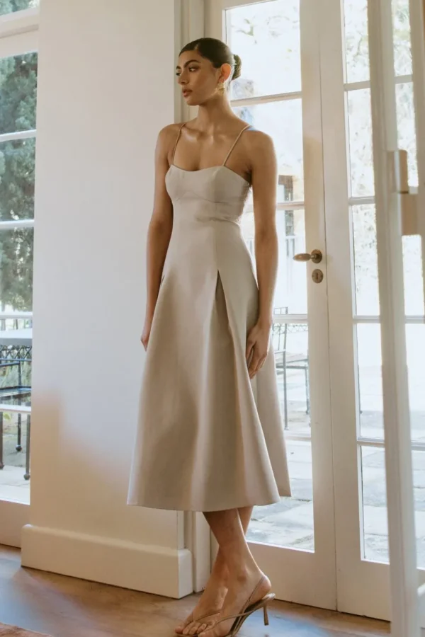 alaina_0.webp Women MESHKI Midi Dresses<Alaina