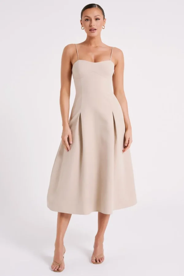 alaina_3.webp Women MESHKI Midi Dresses<Alaina