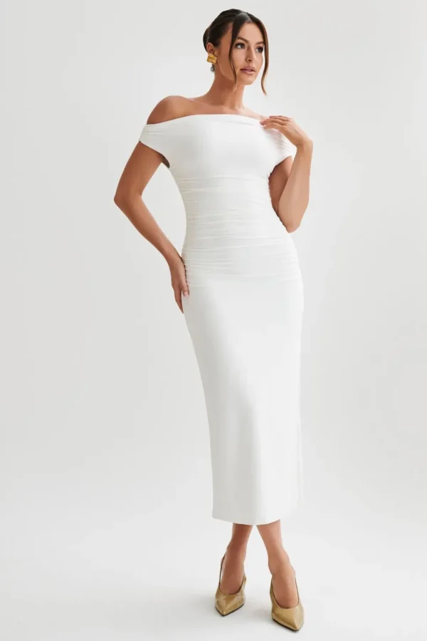 alayna_0-2.webp Women MESHKI Midi Dresses<Alayna