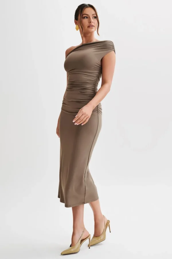 alayna_3-6.webp Women MESHKI Midi Dresses<Alayna