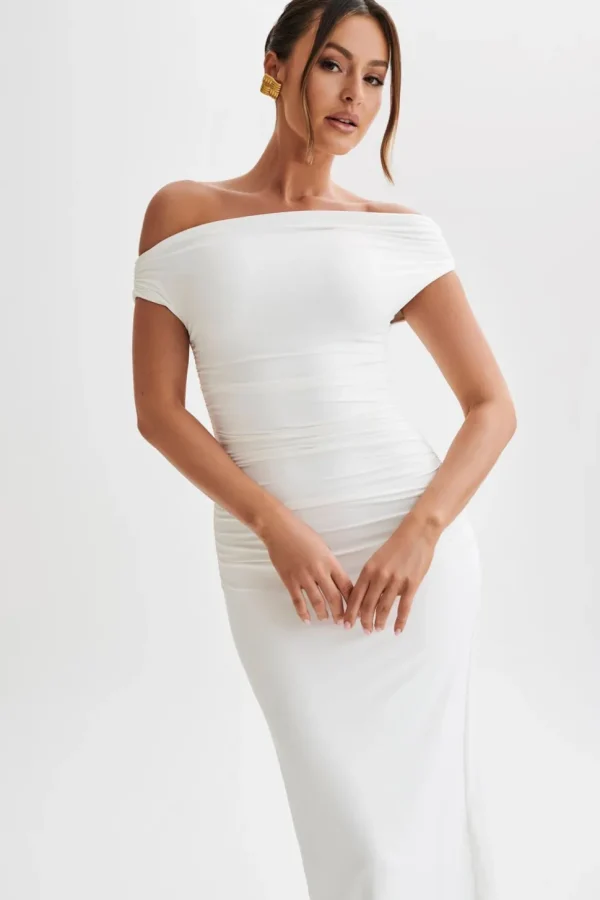 alayna_5-2.webp Women MESHKI Midi Dresses<Alayna