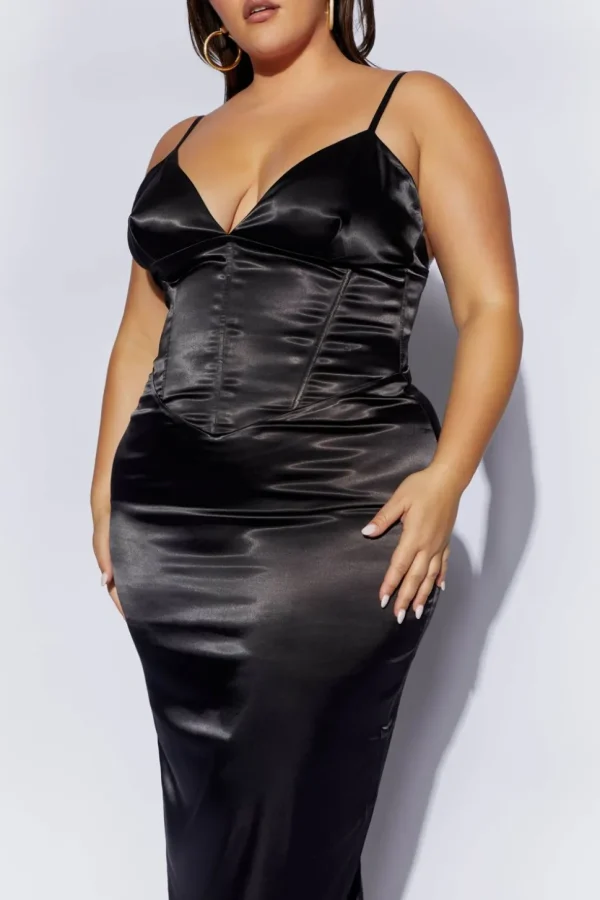 brie_11.webp Women MESHKI Midi Dresses<Brie