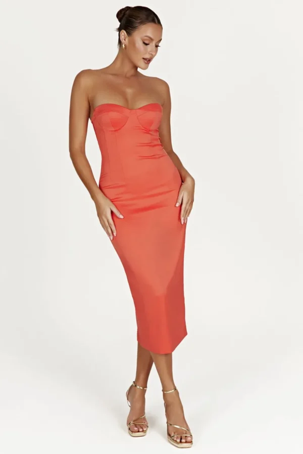 Women MESHKI Midi Dresses<Bryony