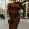 Women MESHKI Midi Dresses<Christabel