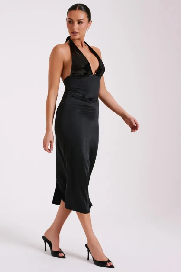 ebony_7.webp Women MESHKI Midi Dresses<Ebony