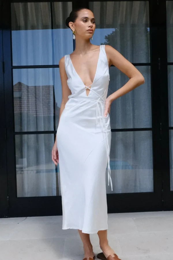 elouise_7-1.webp Women MESHKI Midi Dresses<Elouise