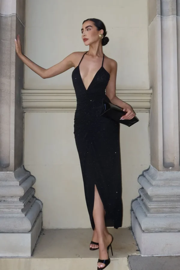 emeraude_3-1.webp Women MESHKI Midi Dresses<Emeraude