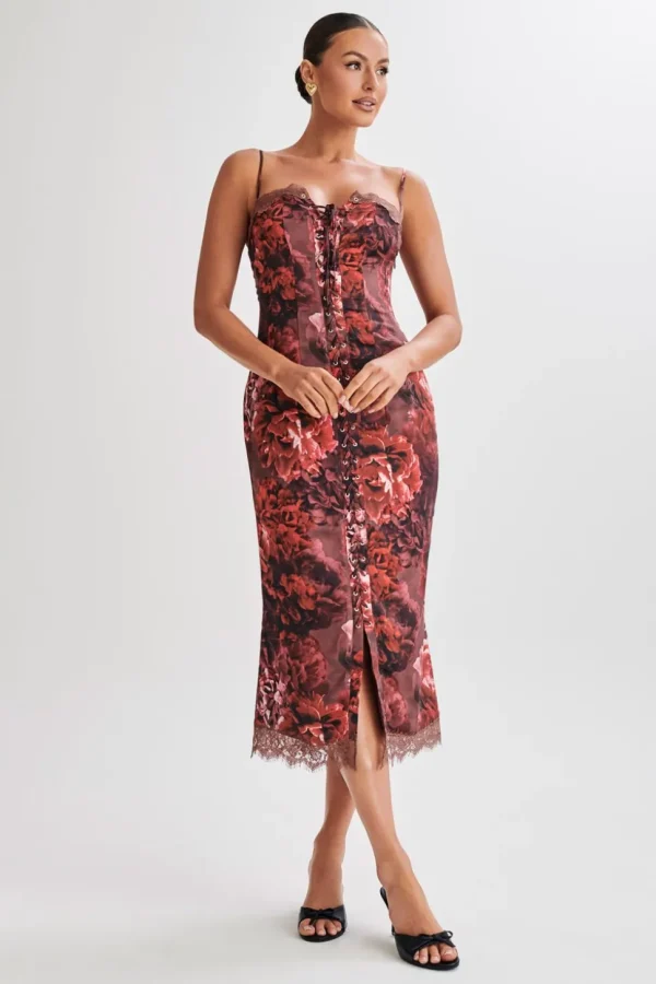 makayla_5.webp Women MESHKI Midi Dresses<Makayla