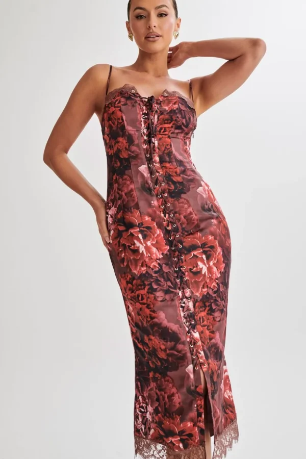 makayla_6.webp Women MESHKI Midi Dresses<Makayla