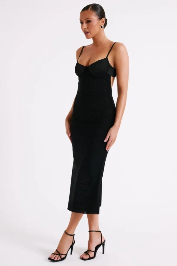 novah_4.webp Women MESHKI Midi Dresses<Novah