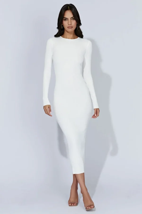 rowen_3-1.webp Women MESHKI Midi Dresses<Rowen