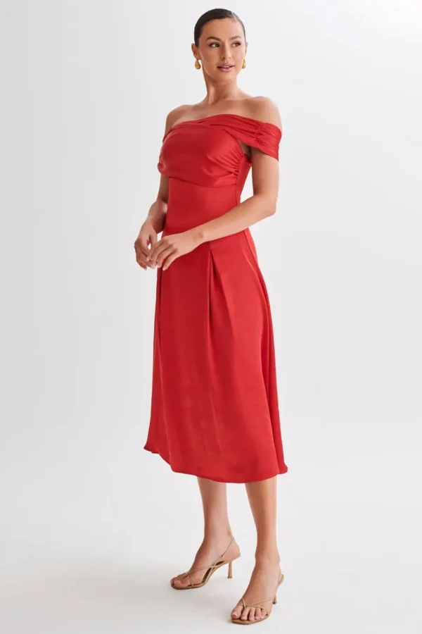 sofie_2.webp Women MESHKI Midi Dresses<Sofie