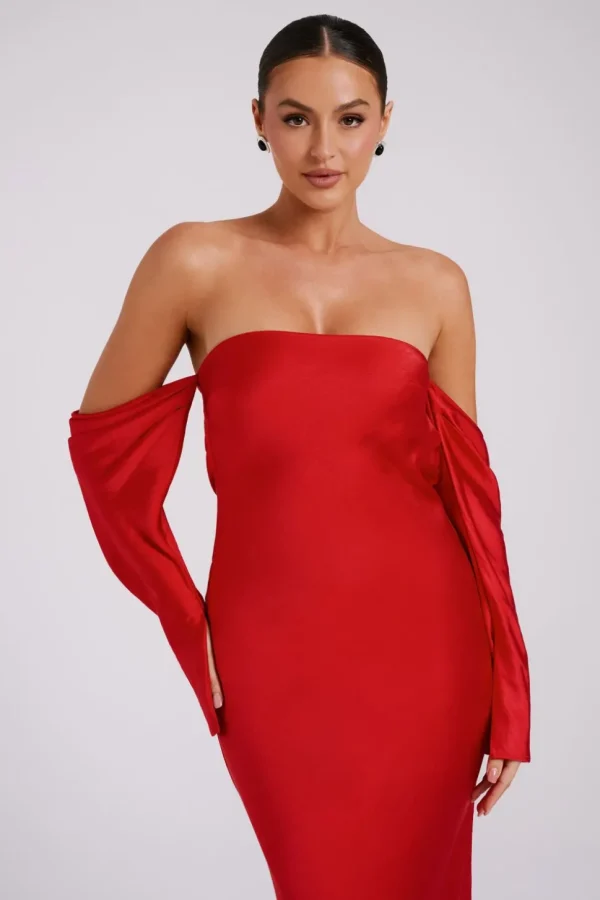 vee_5-1.webp Women MESHKI Midi Dresses<Vee