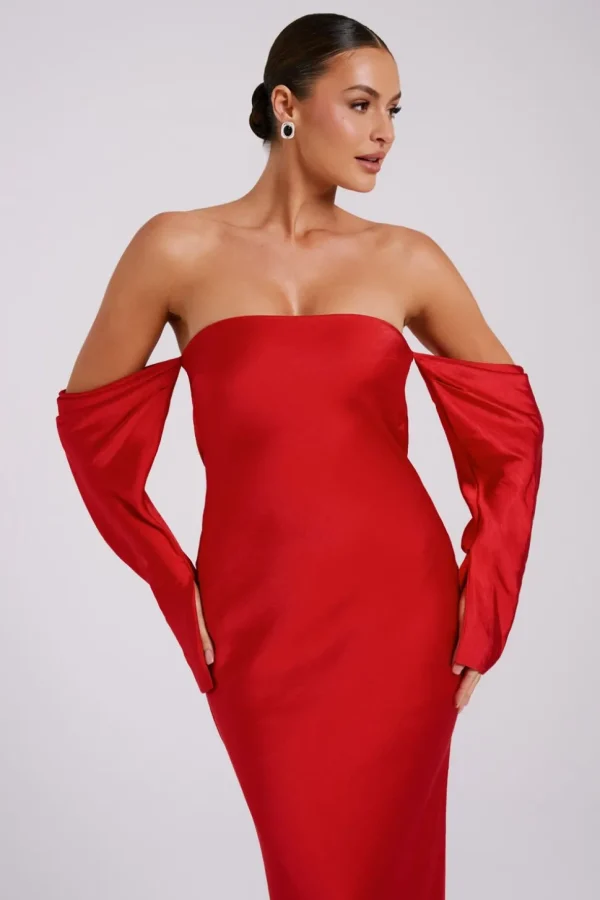 vee_6-1.webp Women MESHKI Midi Dresses<Vee