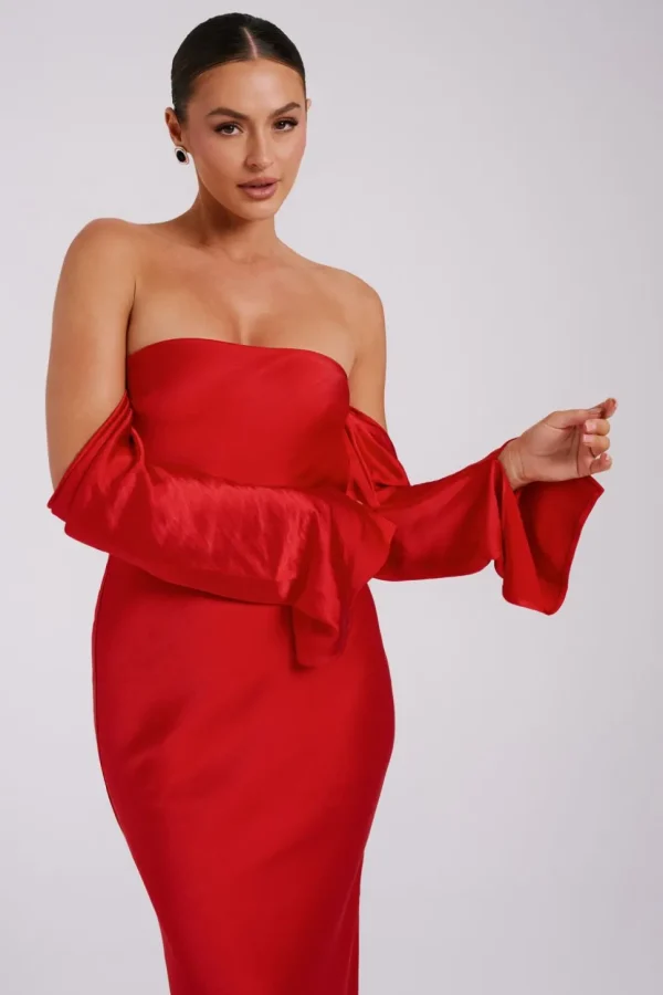 vee_7-1.webp Women MESHKI Midi Dresses<Vee